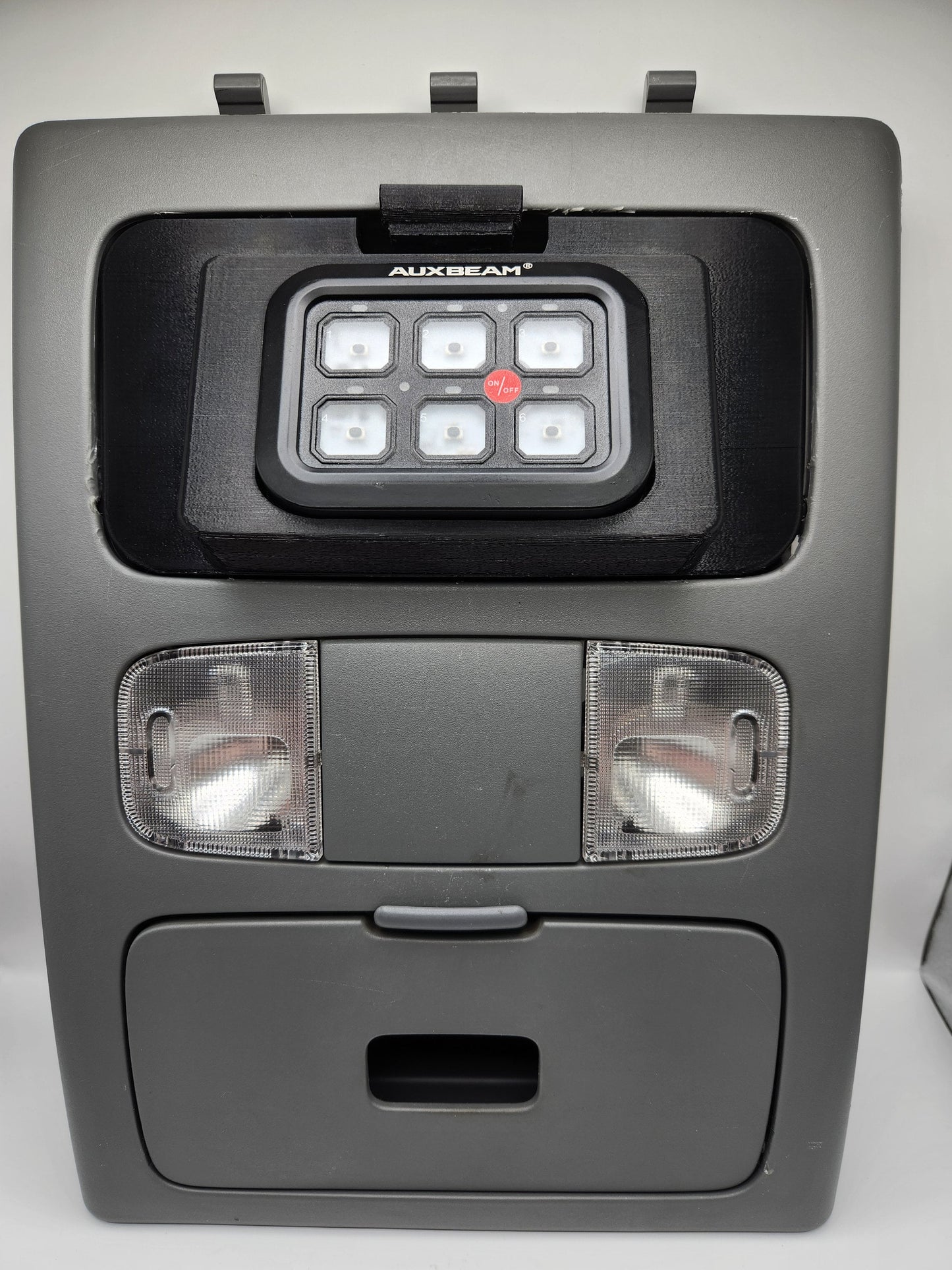 05-11 Tacoma Auxbeam 6 Overhead Switch Panel Installed
