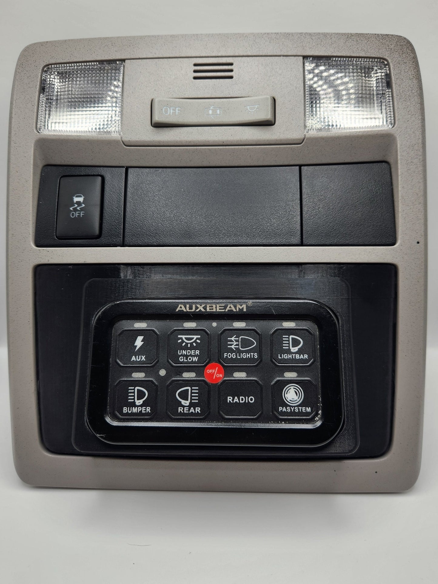 3rd Gen Tacoma Auxbeam 8 Overhead Switch Panel Installed