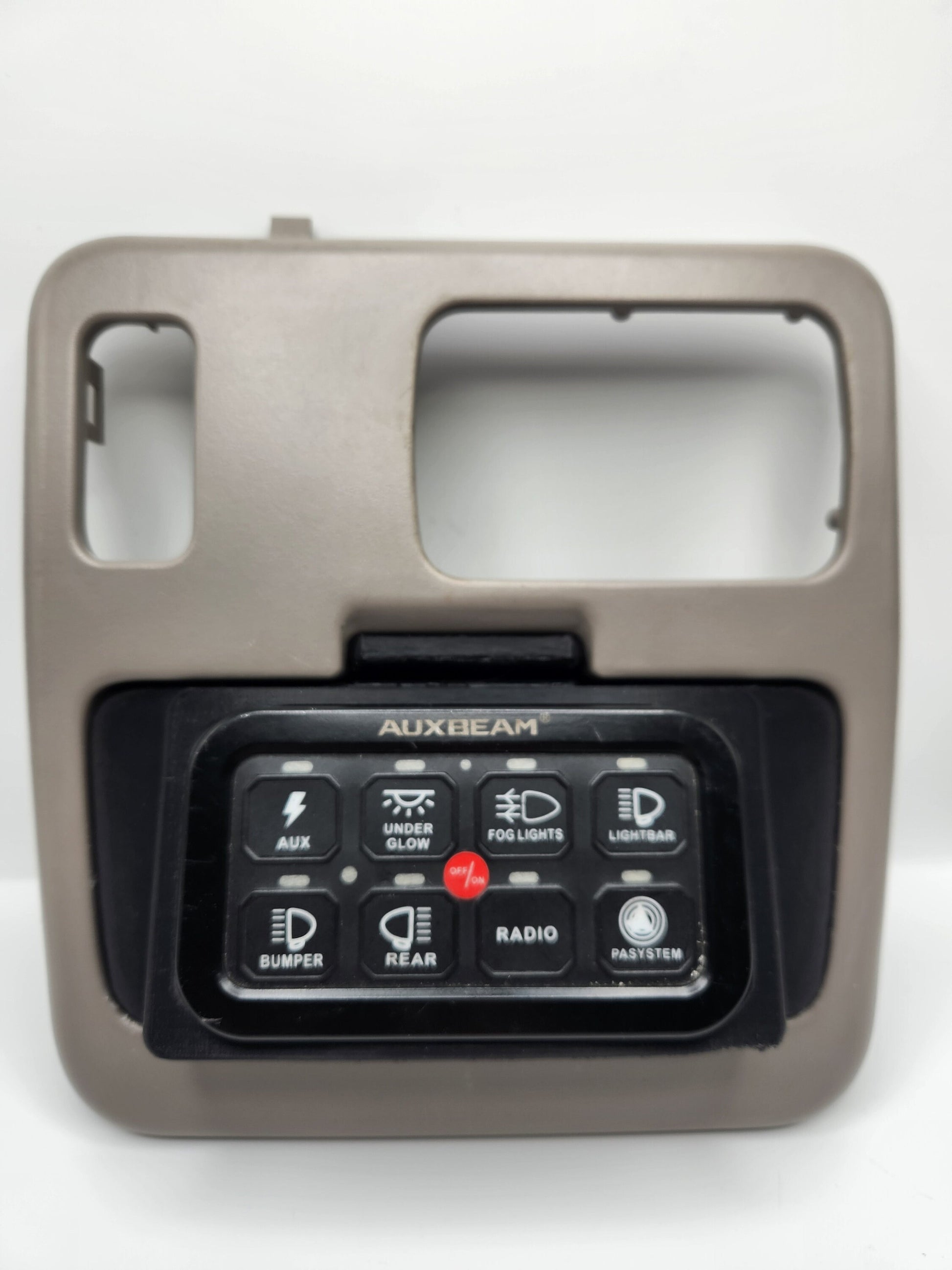 1st Gen Tundra Auxbeam 8 Overhead Switch Panel Intalled