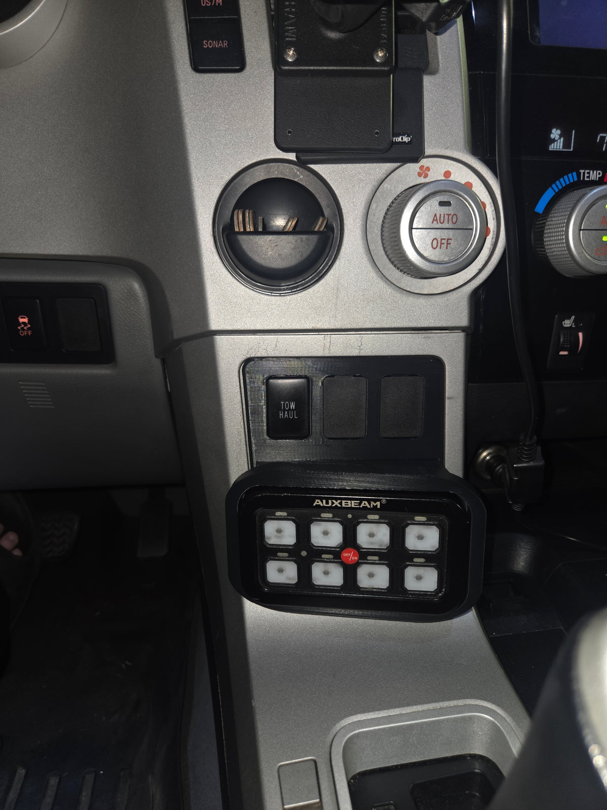 2nd Gen 2007-2021 Toyota Sequoia/Tundra Auxbeam 6/8/8XL Gang Dash Switch Panel Mount