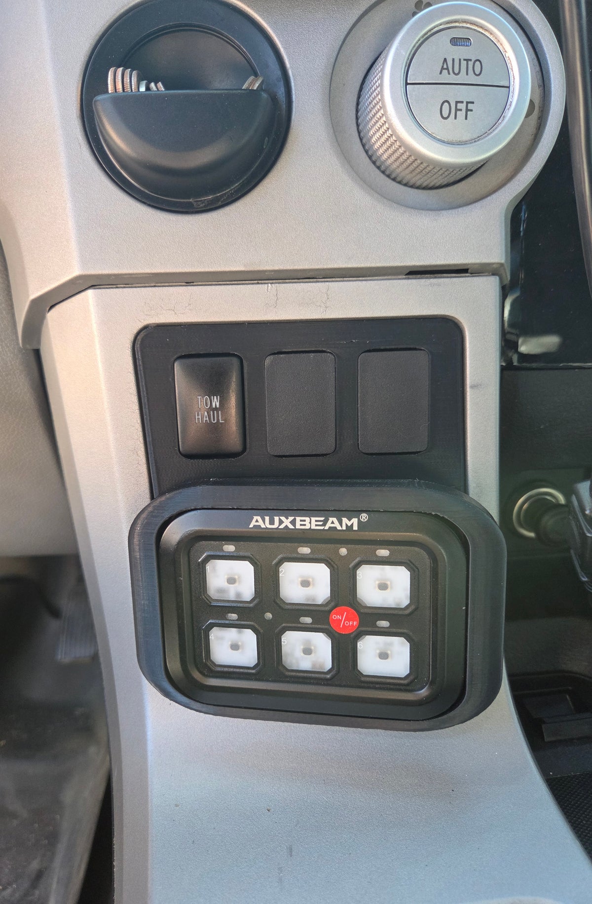 2nd Gen 2007-2021 Toyota Sequoia/Tundra Auxbeam 6 Gang Dash Switch Panel Mount