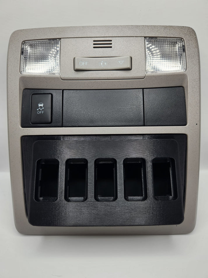 3rd Gen Tacoma OEM Style Overhead Switch Panel Installed