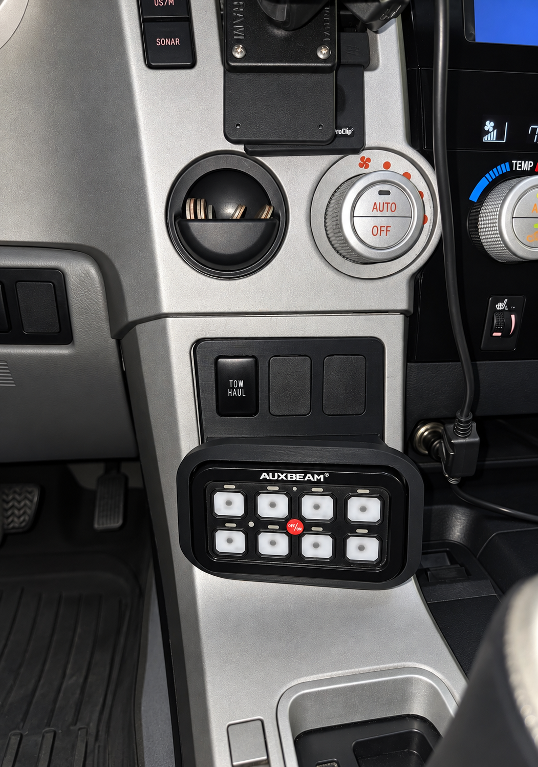 2nd Gen 2007-2021 Toyota Sequoia/Tundra Auxbeam 6/8/8XL Gang Dash Switch Panel Mount
