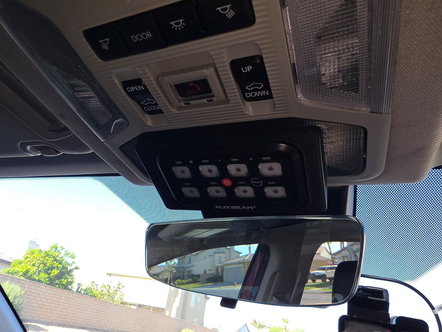 2019-2023 Toyota RAV4 Auxbeam 8 Gang Overhead Switch Panel Mount