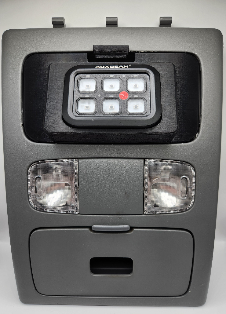 2005-2011 Toyota Tacoma Overhead 3D Printed Auxbeam 6/8/8XL Switch Panel Mount