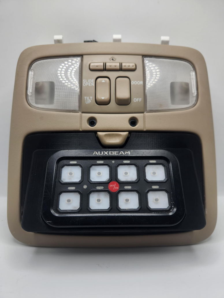 03-09 Lexus GX470 Overhead Auxbeam 8/6 gang Switch Panel Mount