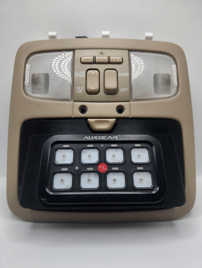 03-09 Lexus GX470 Overhead Auxbeam 8/6 gang Switch Panel Mount