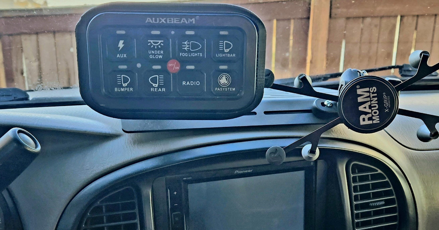 RAM Mount Auxbeam 8 Switch Panel Holder