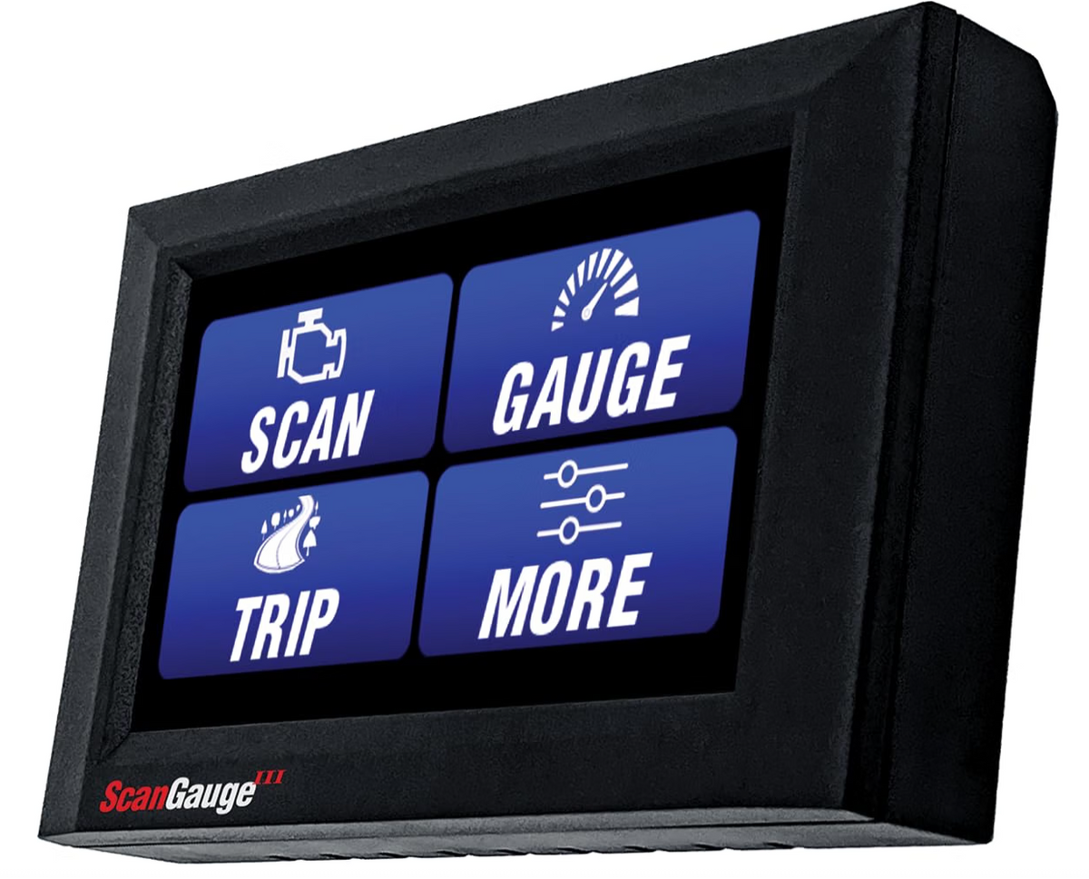 ScanGauge 3 Touch Screen OBD2 Scanner, Digital Gauges & Trip Computer
