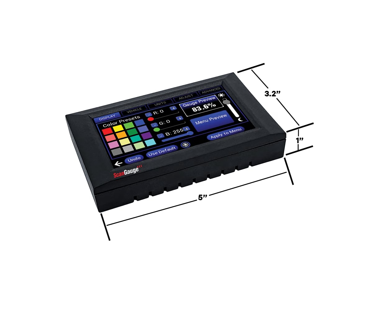 ScanGauge 3 Touch Screen OBD2 Scanner, Digital Gauges & Trip Computer