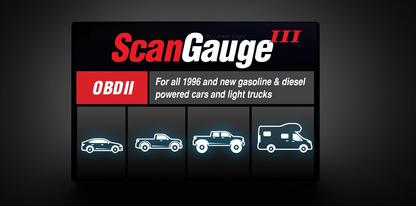 ScanGauge 3 Touch Screen OBD2 Scanner, Digital Gauges & Trip Computer