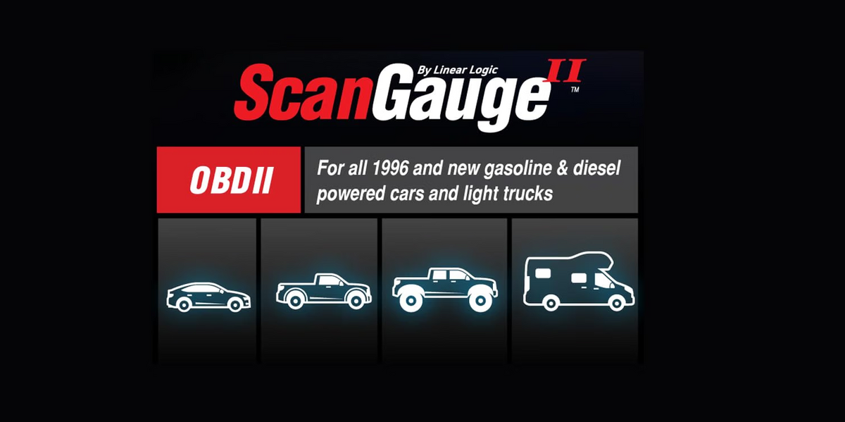 ScanGauge Ultra Compact 3-in-1 Automotive Computer with Customizable Real-Time Fuel Economy Digital Gauges for OBD2 Vehicles