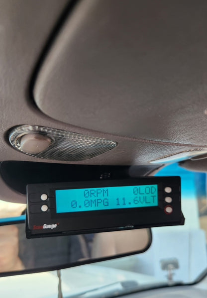 01-07 Sequoia Overhead Scangauge Mount Installed